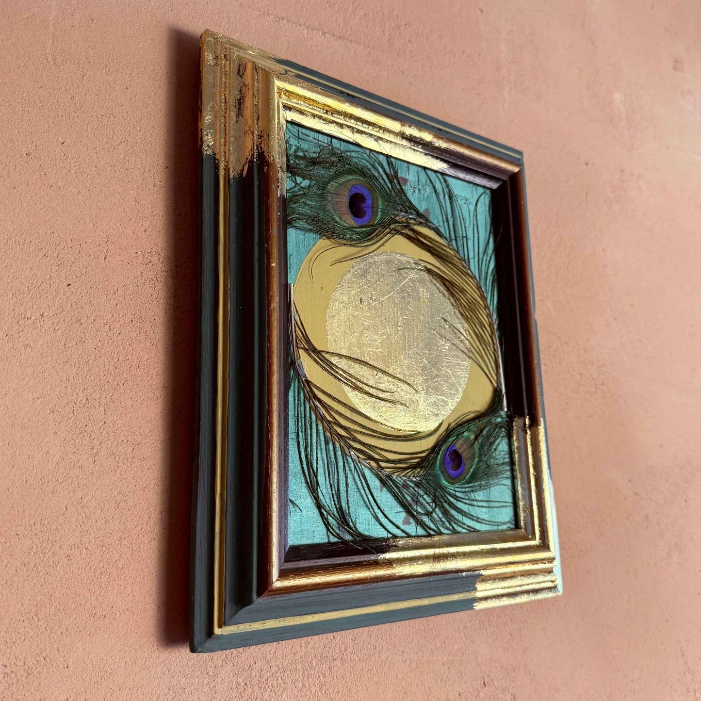 Peacock & gold leaf sun
