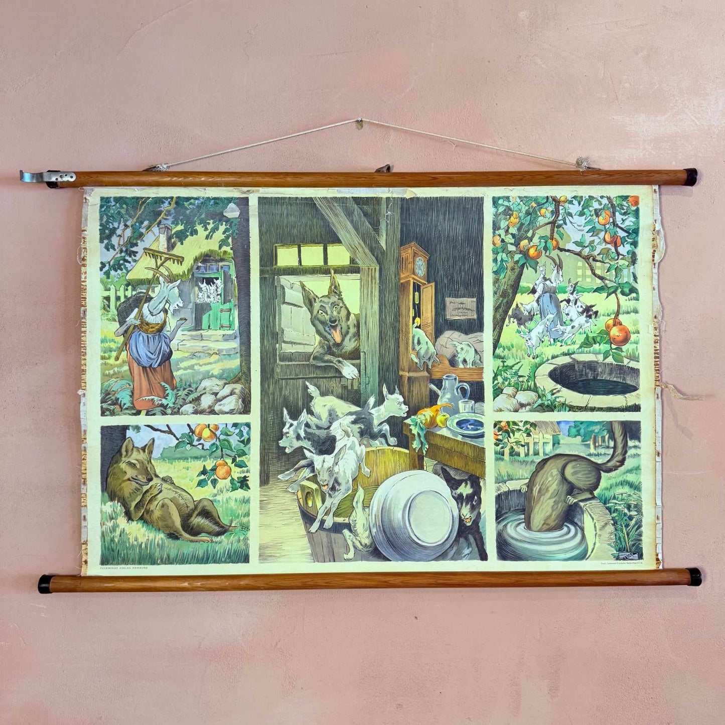 ‘The wolf and the seven young goats’ fairy tale chart