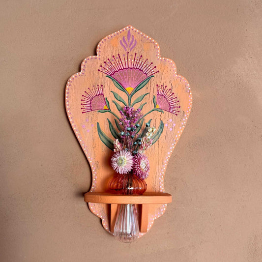 Pink flower altar