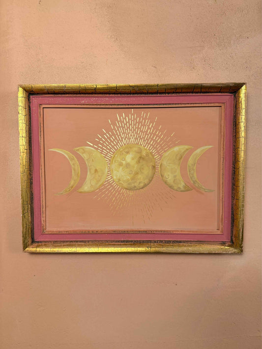 Moon phases painting