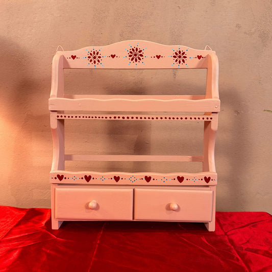 Pink spice rack