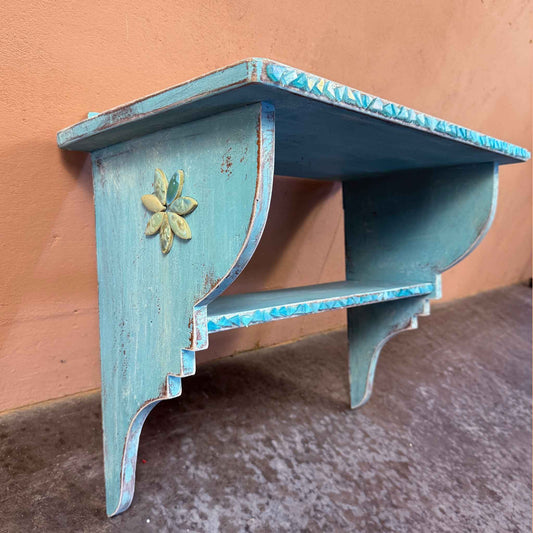Turquoise shelf