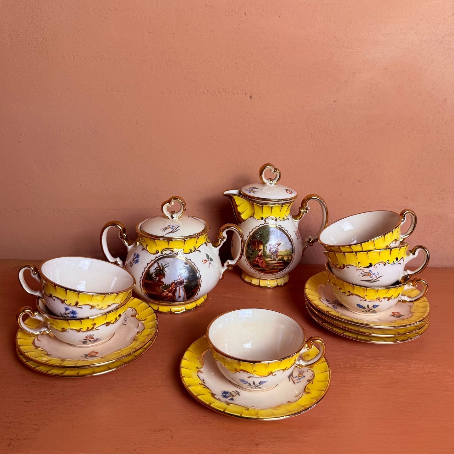 Vintage porcelain 14-piece set